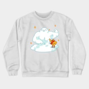 Proud Chicken and His Snowman Crewneck Sweatshirt